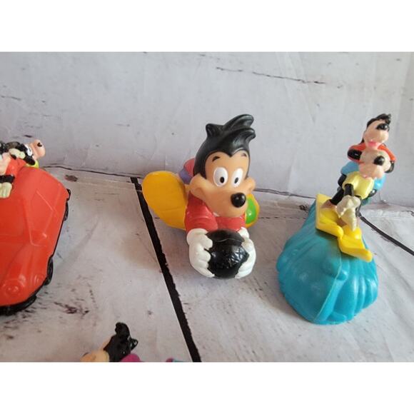 Burger King 1992 Disney's Goof Troop Figures Max PJ Goofy - Picture 3 of 8